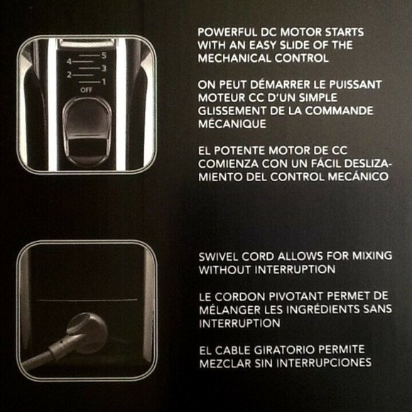 brand new ONYX BLACK KitchenAid 5-Speed Hand Mixer - Picture 5 of 12